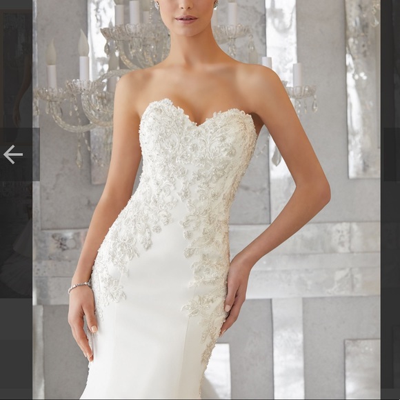 MORILEE Mori Lee BLU MADELINE GARDNER Maris Wedding Dress 6 - Picture 2 of 7